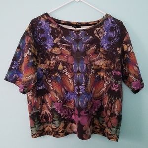ASOS CURVE Exclusive T-Shirt With Mirror Print